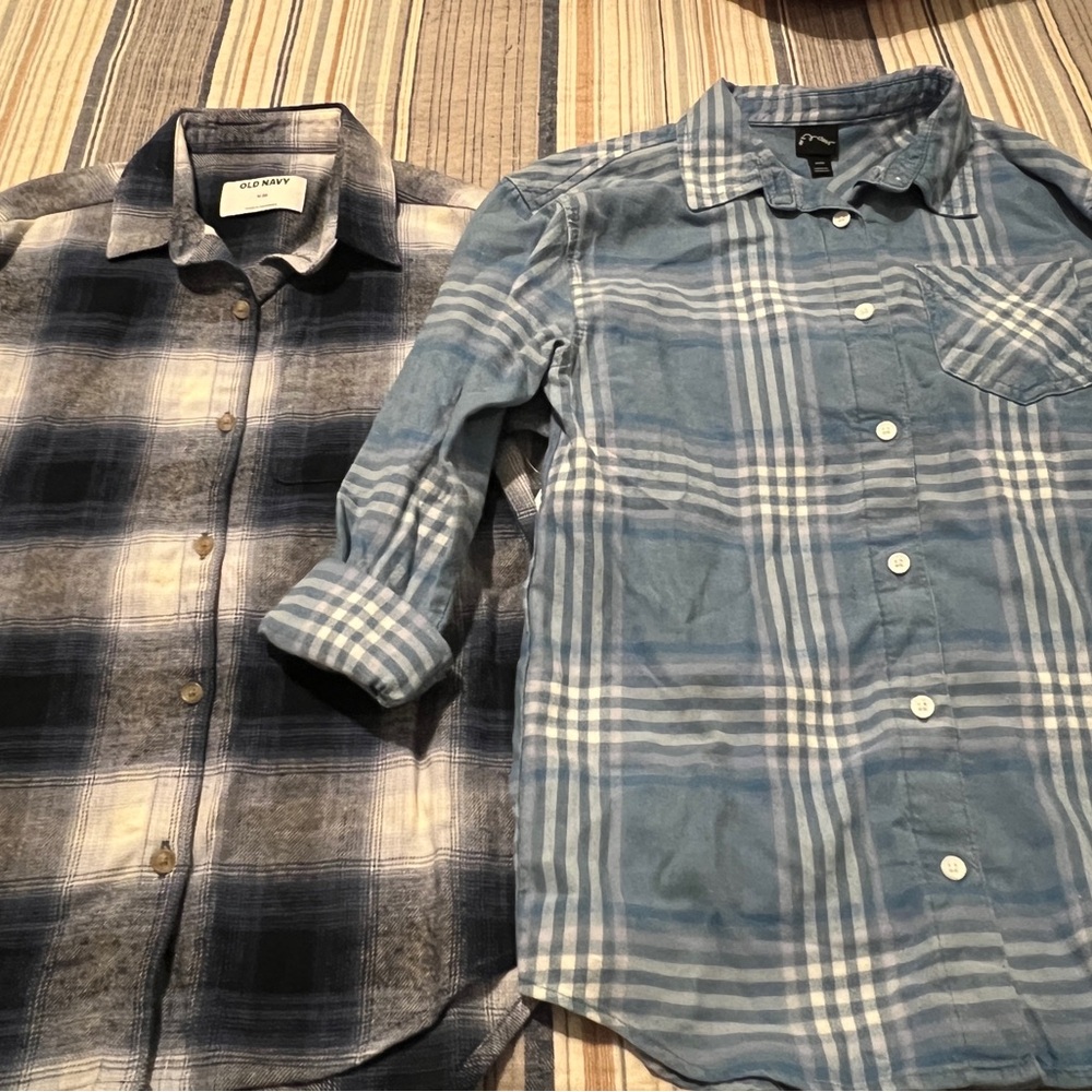 Girls NWT flannel shirts